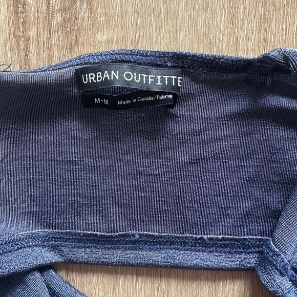 Urban Outfitters Navy Blue Glitter Triangle Top - Picture 3 of 3